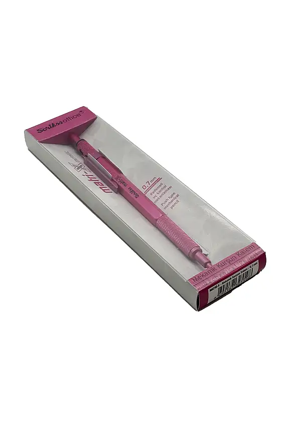 Scrikss Matri-X Mekanik Kurşun Kalem 0.7 mm Metalik Pembe - 1