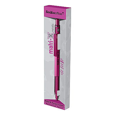 Scrikss Matri-X Mekanik Kurşun Kalem 0.7 mm Metalik Pembe - Scrikss (1)