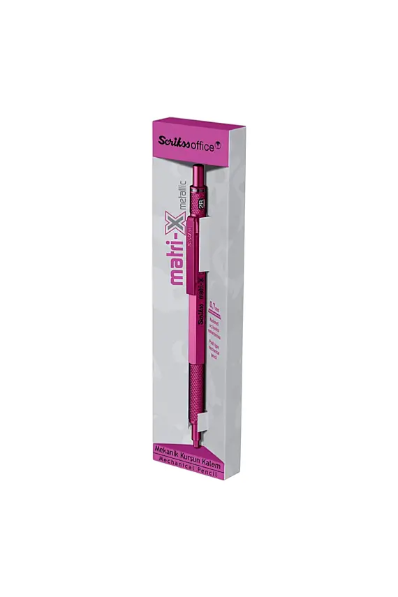 Scrikss Matri-X Mekanik Kurşun Kalem 0.7 mm Metalik Pembe - 3