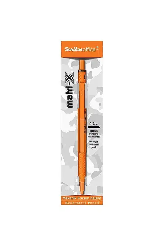 Scrikss Matri-X Mekanik Kurşun Kalem 0.7 mm Turuncu - 2