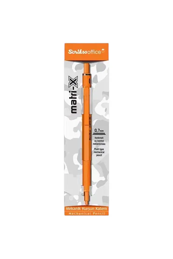 Scrikss Matri-X Mekanik Kurşun Kalem 0.7 mm Turuncu - 3