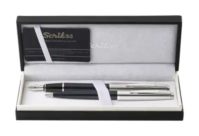 Scrikss Metropolis 78 Dolma Kalem - Tükenmez Kalem Takım Lacivert M Uç - 1