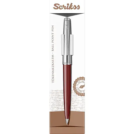 Scrikss Metropolis 78 Tükenmez Kalem Bordo - 4