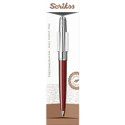 Scrikss Metropolis 78 Tükenmez Kalem Bordo - 13