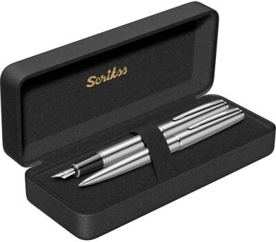 Scrikss Metropolis 78M Dolma Kalem - Tükenmez Kalem Takım Paslanmaz Çelik M Uç - 4