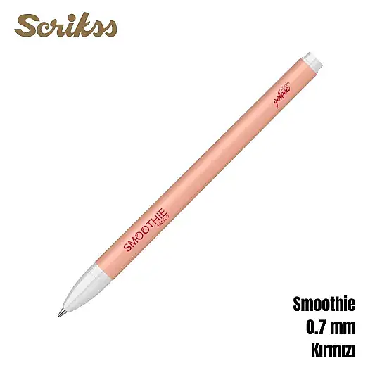Scrikss Smoothie Jel Kalem 0.7 mm Kırmızı - 3