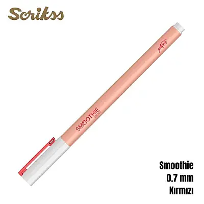 Scrikss Smoothie Jel Kalem 0.7 mm Kırmızı - 7