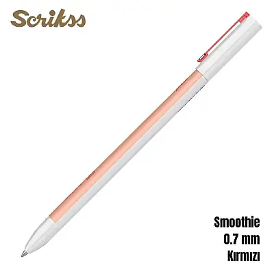 Scrikss Smoothie Jel Kalem 0.7 mm Kırmızı - 10