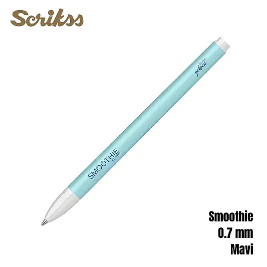 Scrikss Smoothie Jel Kalem 0.7 mm Mavi - 6