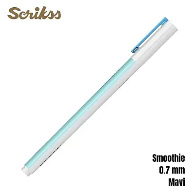 Scrikss Smoothie Jel Kalem 0.7 mm Mavi - 7