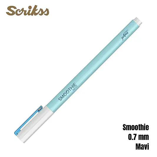 Scrikss Smoothie Jel Kalem 0.7 mm Mavi - 13