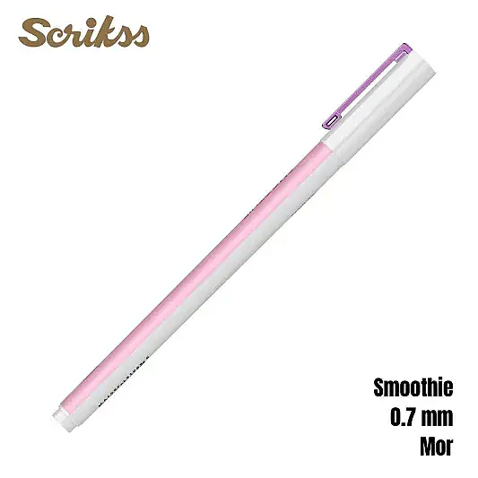 Scrikss Smoothie Jel Kalem 0.7 mm Mor - 5
