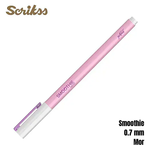 Scrikss Smoothie Jel Kalem 0.7 mm Mor - 10