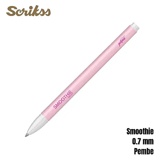 Scrikss Smoothie Jel Kalem 0.7 mm Pembe - 1