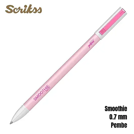 Scrikss Smoothie Jel Kalem 0.7 mm Pembe - 14