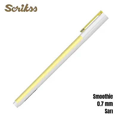 Scrikss Smoothie Jel Kalem 0.7 mm Sarı - Scrikss (1)
