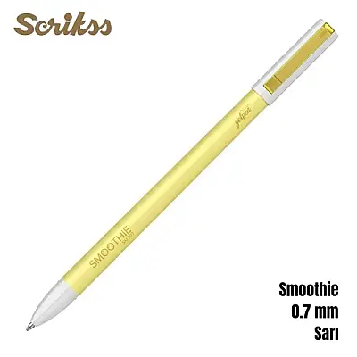 Scrikss Smoothie Jel Kalem 0.7 mm Sarı - 3