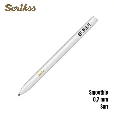 Scrikss Smoothie Jel Kalem 0.7 mm Sarı - 5