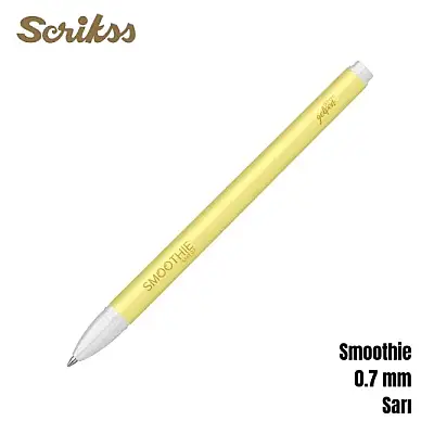 Scrikss Smoothie Jel Kalem 0.7 mm Sarı - 6