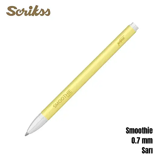 Scrikss Smoothie Jel Kalem 0.7 mm Sarı - 7