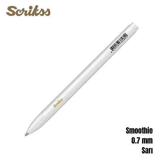 Scrikss Smoothie Jel Kalem 0.7 mm Sarı - 8