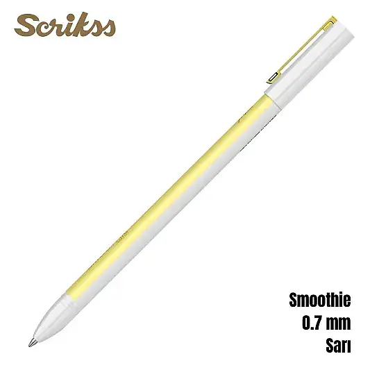 Scrikss Smoothie Jel Kalem 0.7 mm Sarı - 9