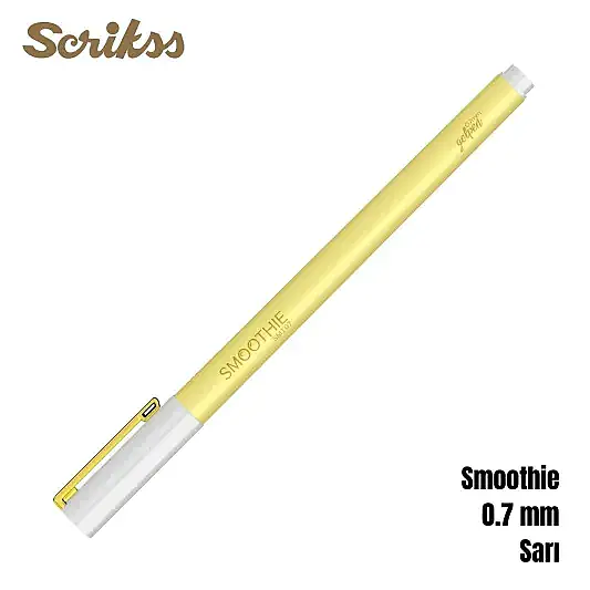 Scrikss Smoothie Jel Kalem 0.7 mm Sarı - 14
