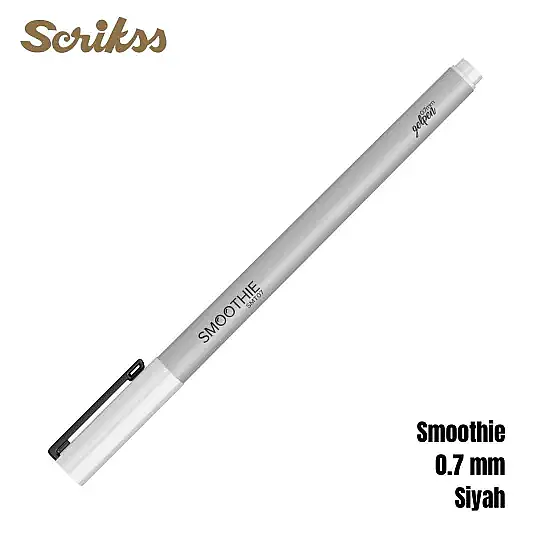 Scrikss Smoothie Jel Kalem 0.7 mm Siyah - 3