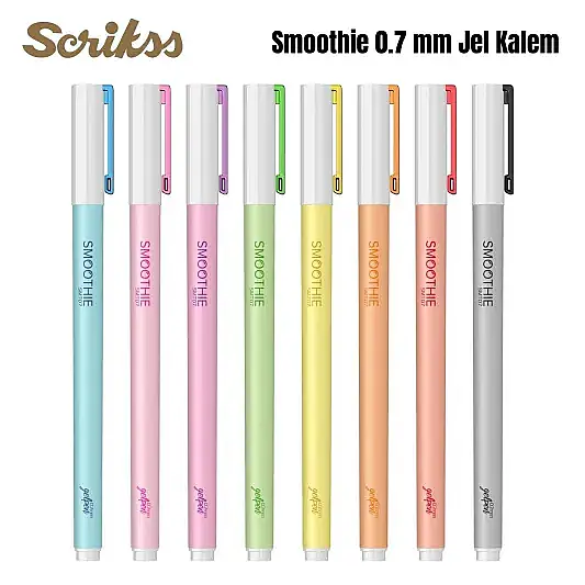 Scrikss Smoothie Jel Kalem 0.7 mm Siyah - 4