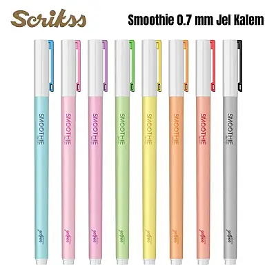 Scrikss Smoothie Jel Kalem 0.7 mm Siyah - 6
