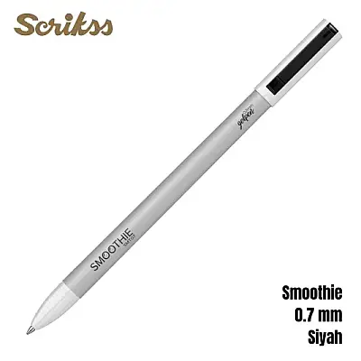 Scrikss Smoothie Jel Kalem 0.7 mm Siyah - 10