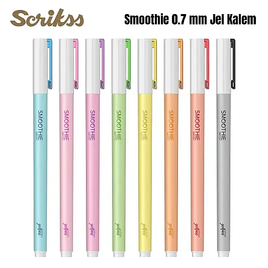 Scrikss Smoothie Jel Kalem 0.7 mm Yeşil - 5