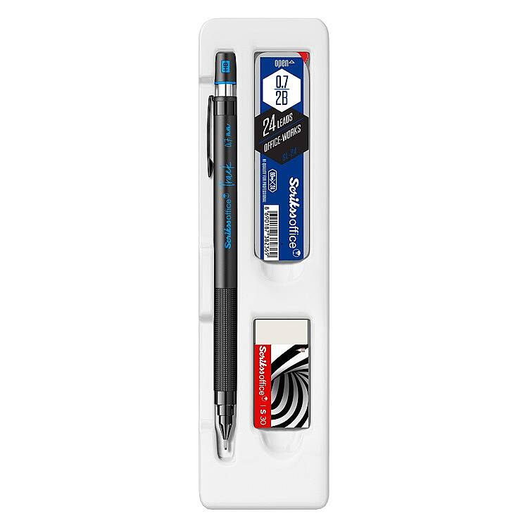 Scrikss Track 3 Lü Set Mekanik Kurşun Kalem 0.7 mm Mavi - 1