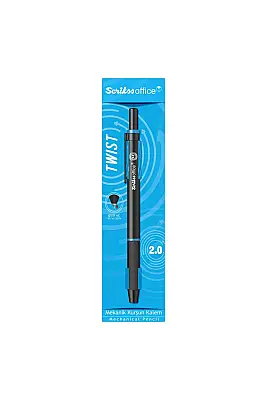 Scrikss Twist Mekanik Kurşun Kalem 2 mm Mavi - 3