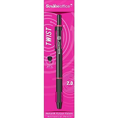 Scrikss Twist Mekanik Kurşun Kalem 2 mm Pembe - Scrikss (1)