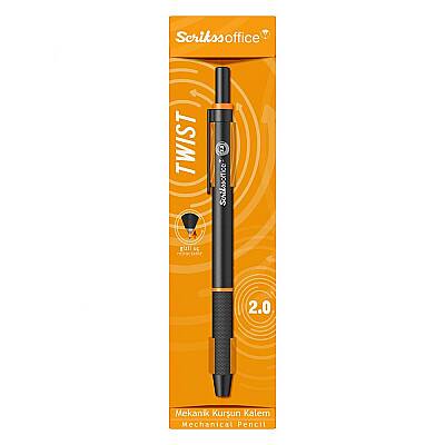 Scrikss Twist Mekanik Kurşun Kalem 2 mm Turuncu - Scrikss (1)