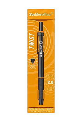 Scrikss Twist Mekanik Kurşun Kalem 2 mm Turuncu - 3