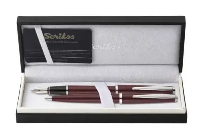 Scrikss Vintage 33 Dolma Kalem - Tükenmez Kalem Takım Bordo M Uç - 2