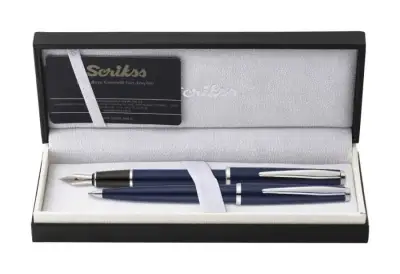 Scrikss Vintage 33 Dolma Kalem - Tükenmez Kalem Takım Lacivert M Uç - 3