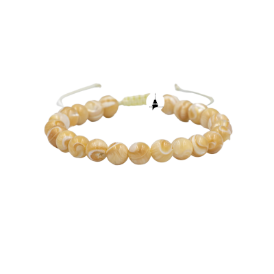 Sedef 6mm Merdiven Kapama Doğal Taş Bileklik - Osmanlı Doğaltaş