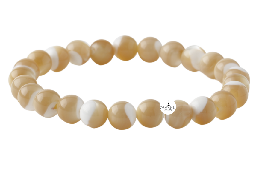 Sedef 8mm Doğal Taş Bileklik - 1