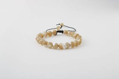 Sedef 8mm Merdiven Kapama Doğal Taş Bileklik - 2