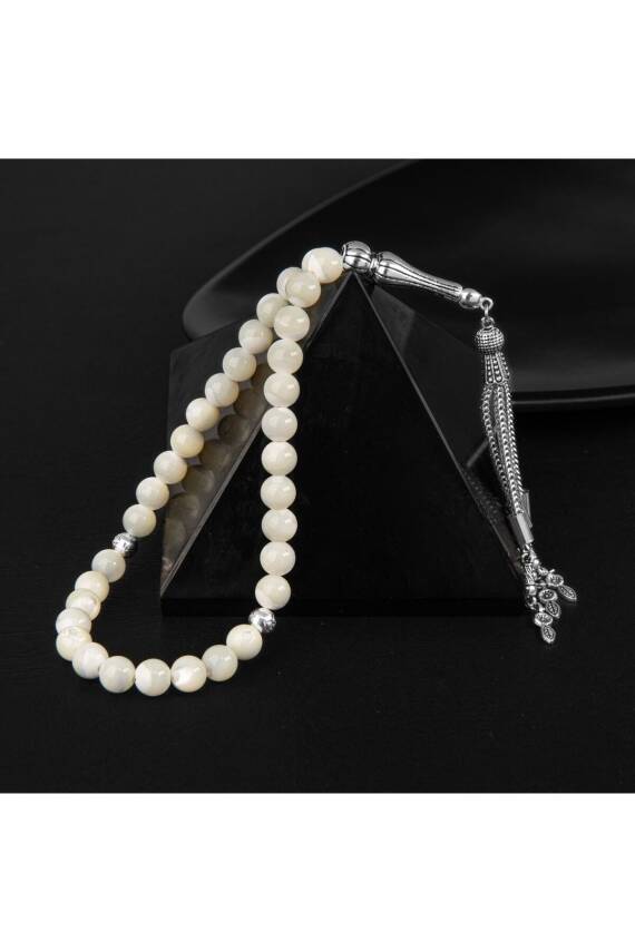 Sedef Doğal Taş Tesbih 33lük - 8mm - 1