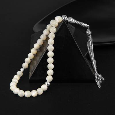 Sedef Doğal Taş Tesbih 33lük - 8mm - 3