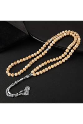 Sedef Doğal Taş Tesbih 99luk - 6mm - 3