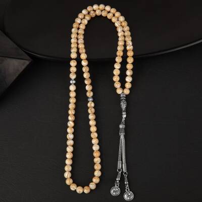 Sedef Doğal Taş Tesbih 99luk - 6mm - 2