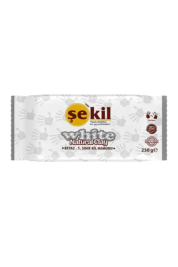 Şekil Kil Hamuru Beyaz 250 gr - 1