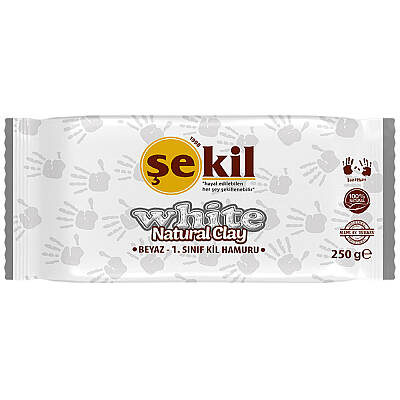 Şekil Kil Hamuru Beyaz 250 gr - Şekil (1)