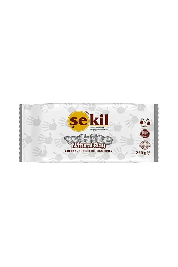 Şekil Kil Hamuru Beyaz 250 gr - 3