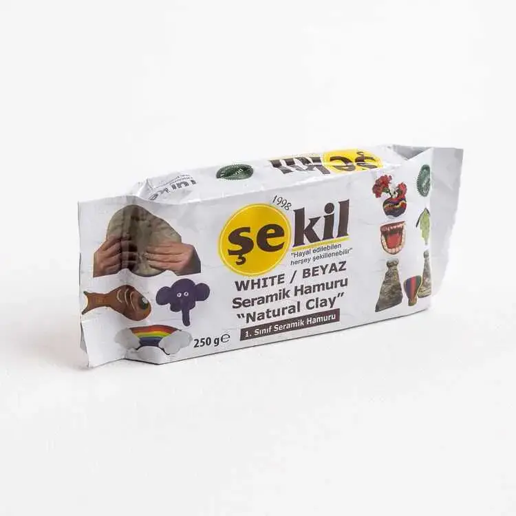 Şekil Kil Hamuru Beyaz 250 Gr - 1